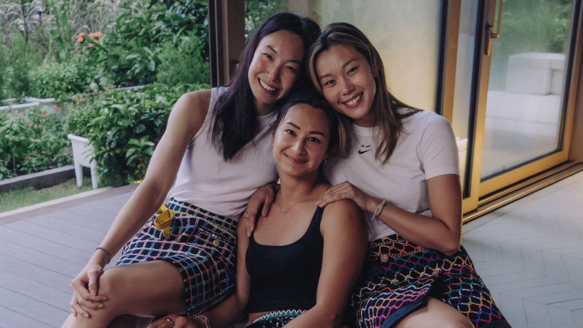 L-R: Mind The Wave founders, Olympians Jamie Yeung, Camille Cheng and Stephanie Au (Photo: courtesy of Mind The Wave)