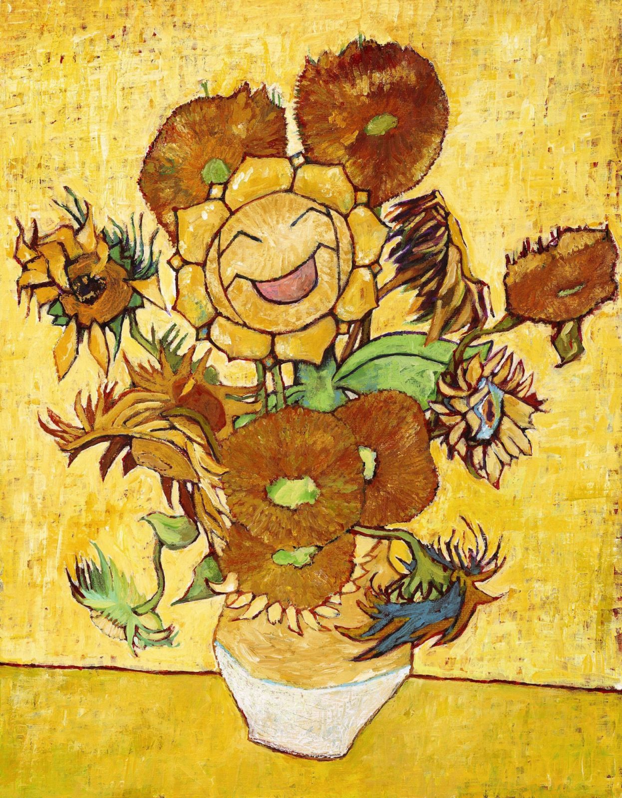 從梵高美術館永久藏品中嚴選出六幅經典畫作進行二創(Photo: Van Gogh Museum)