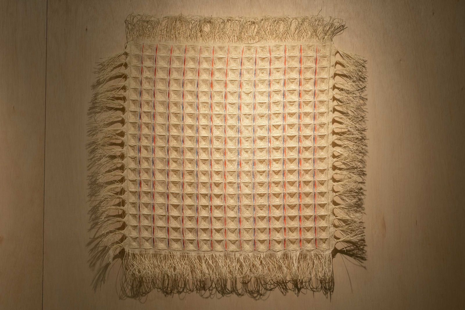 Raised textures in Loy's weaving are a signature of her current work (Photo: Studio Periphery)