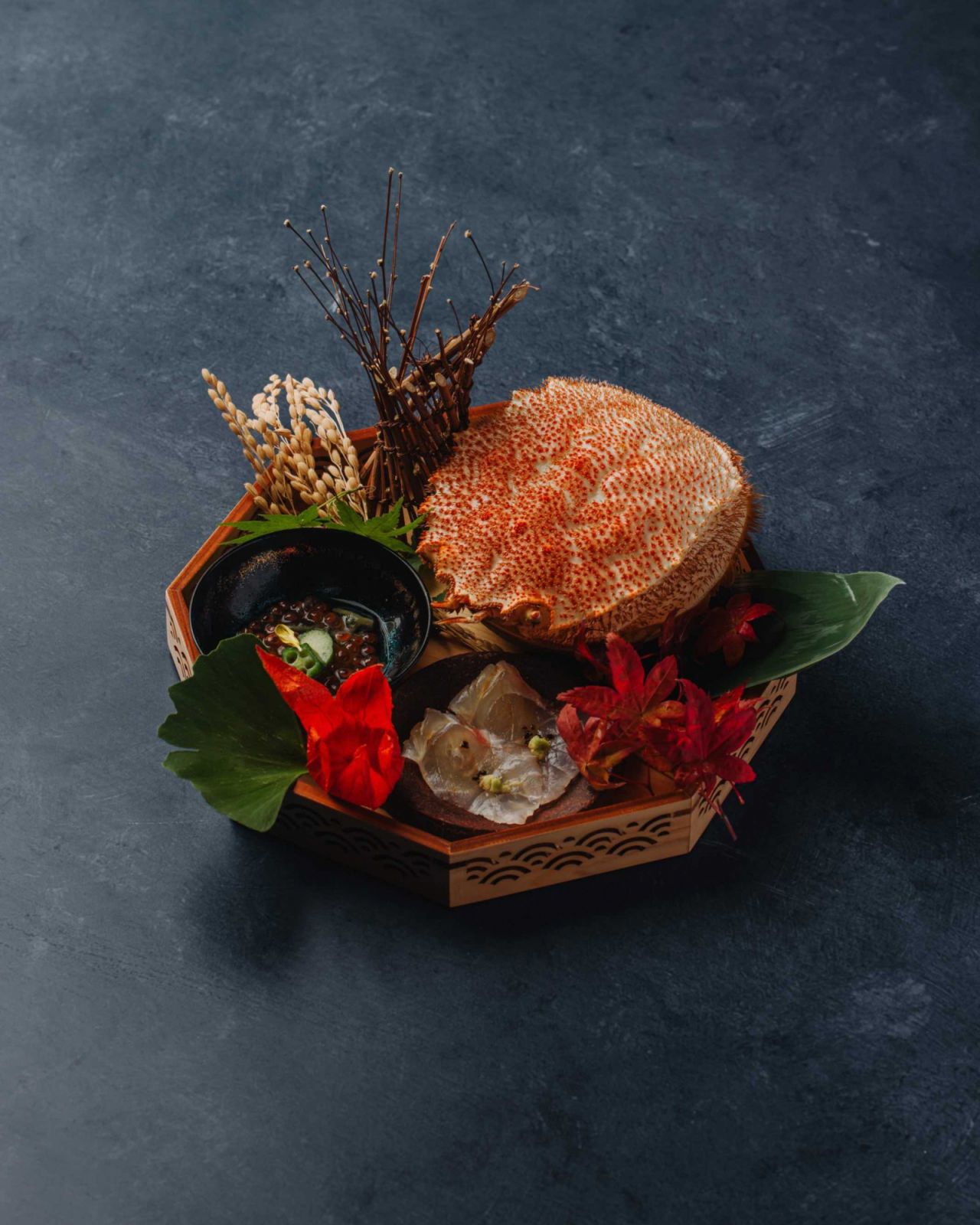 Hairy crab appetiser by Kazuhiro Hamamoto (Photo: Hamamoto) best Japanese counter dining restaurants omakase kaiseki kappo sushiya singapore