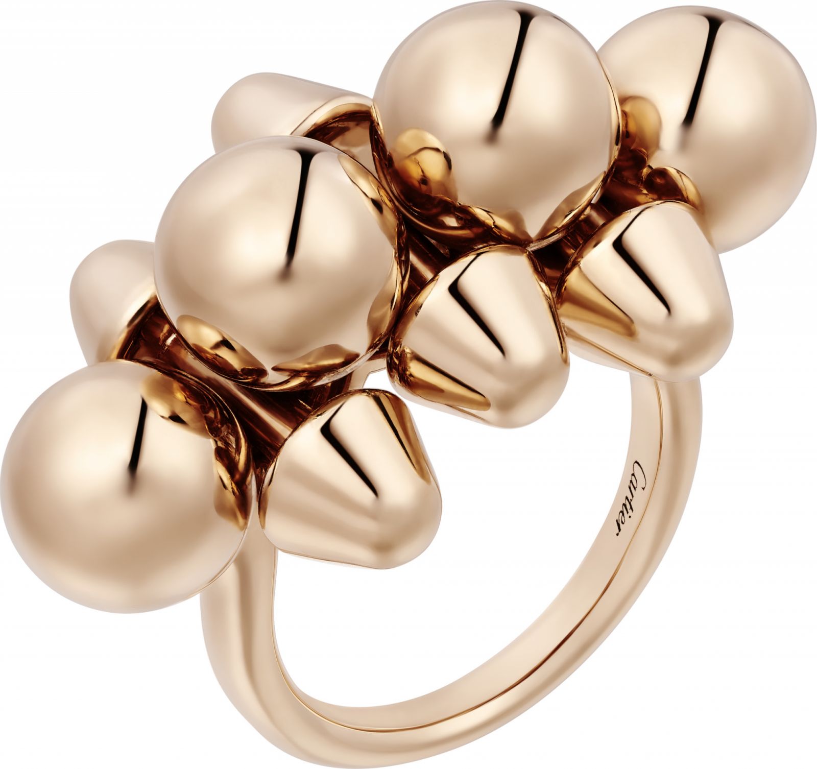 徐若瑄佩戴Clash de Cartier系列玫瑰金戒指。(Photo: Cartier)