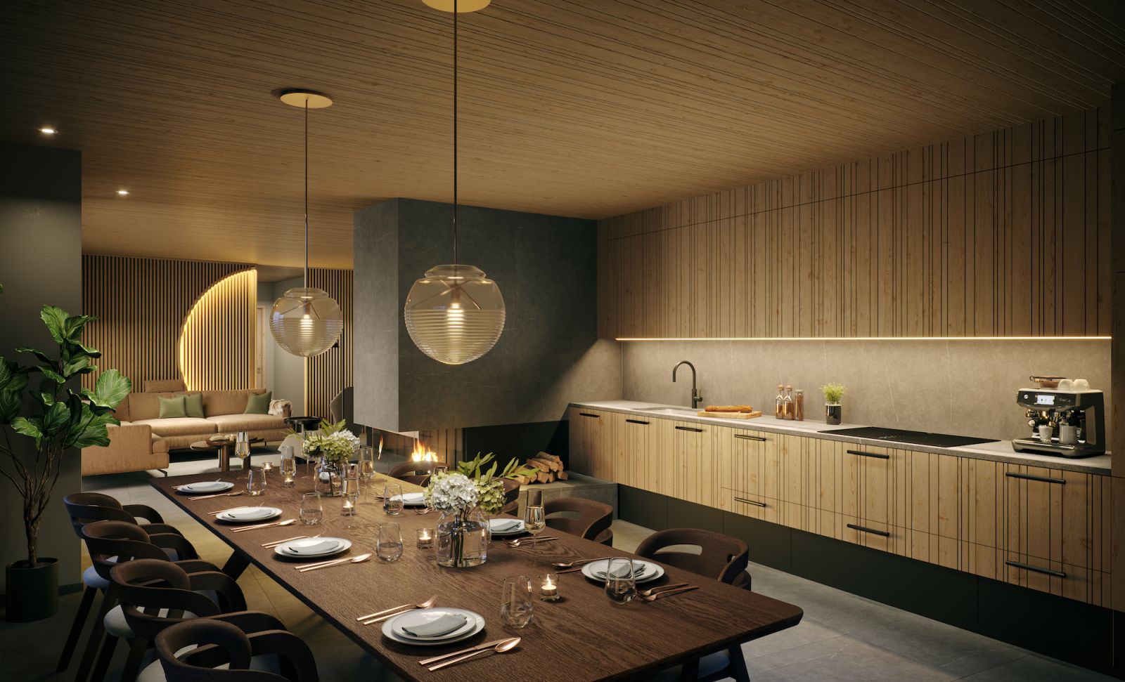 Open plan spaces