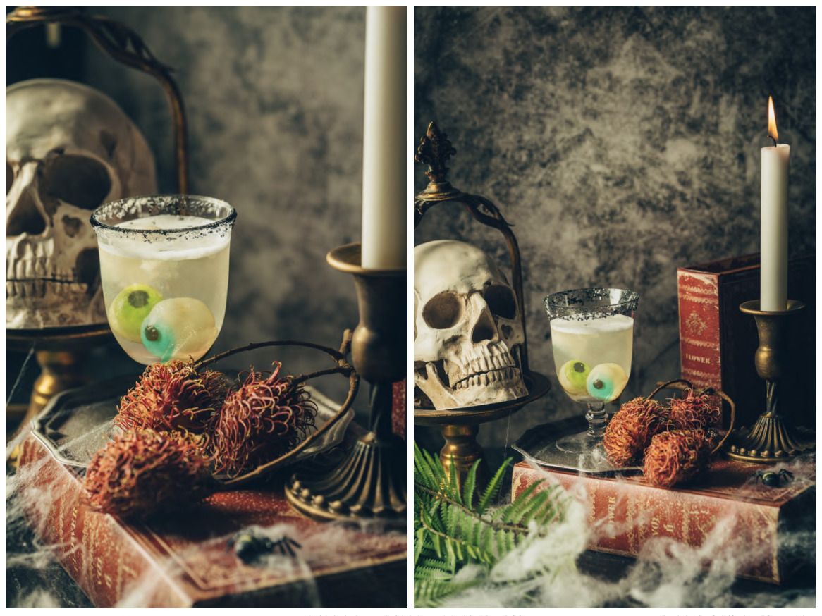 萬聖夜限定特調-Lychee Kaffir Lime Leaves Eyeball(Photo: KOR Taipei)