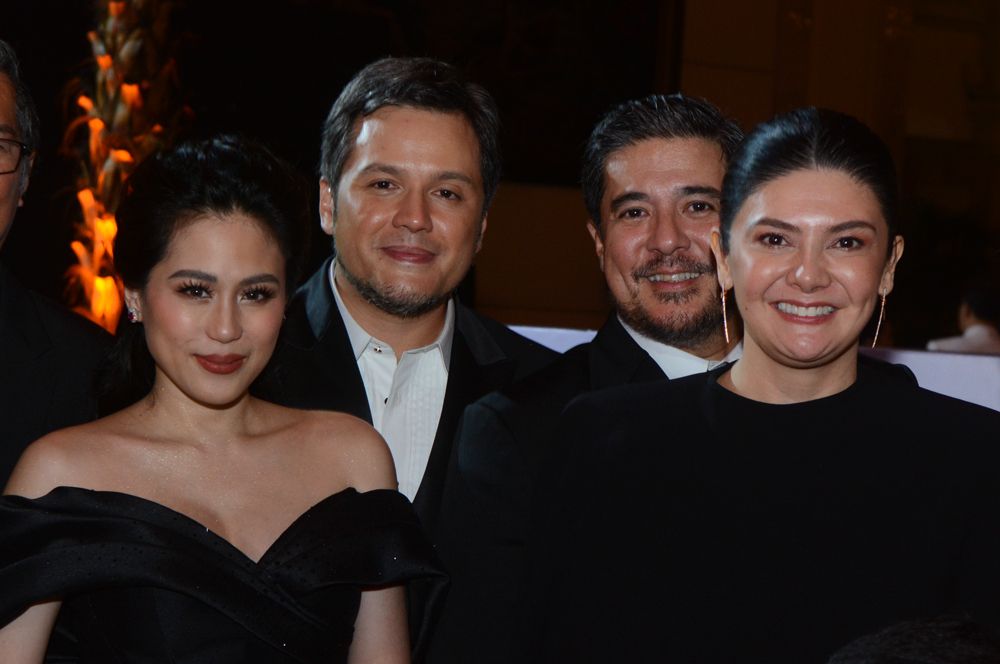 (L-R) Toni Gonzaga-Soriano, Paul Soriano, Aga Muhlach and Charlene Gonzales