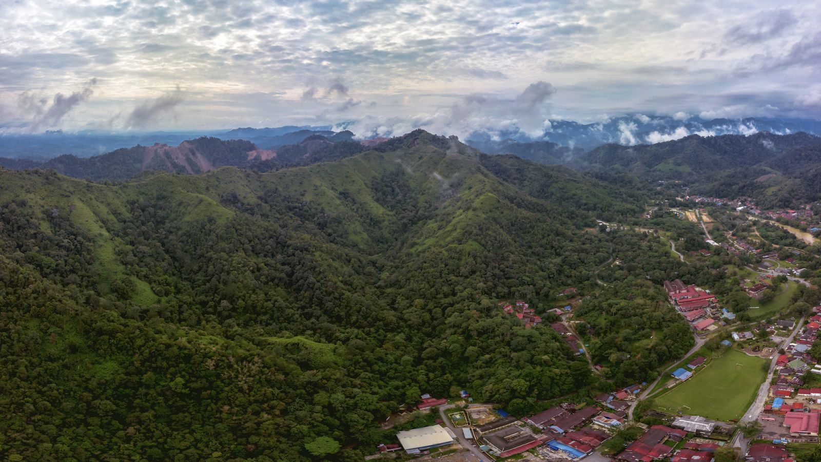 A drone shot of Sungai Lembing, Pahang, where Masni's parents and community reside at  (Photo: Getty)