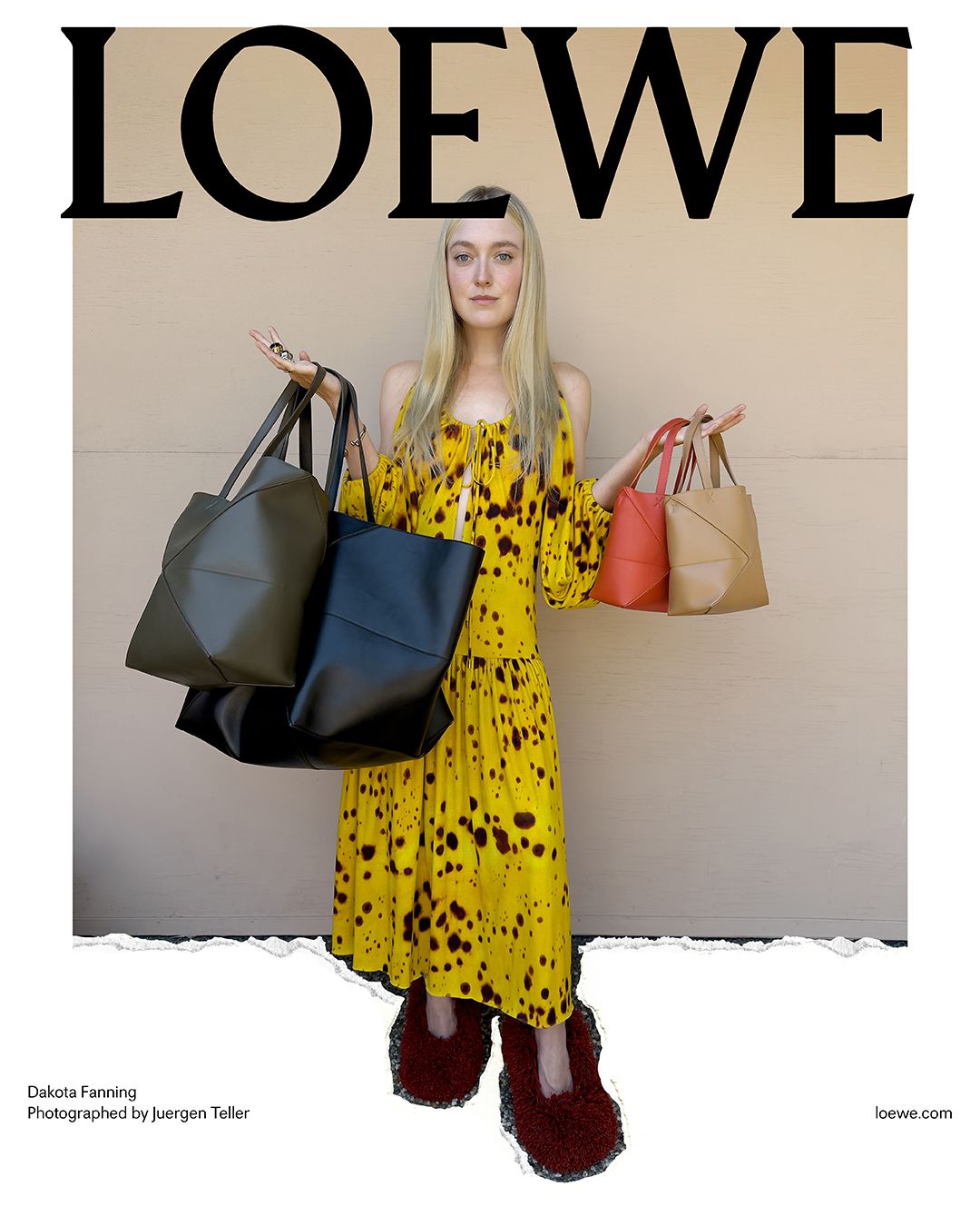 Dakota Fanning 出鏡全新2024早春系列廣告(圖片:LOEWE)