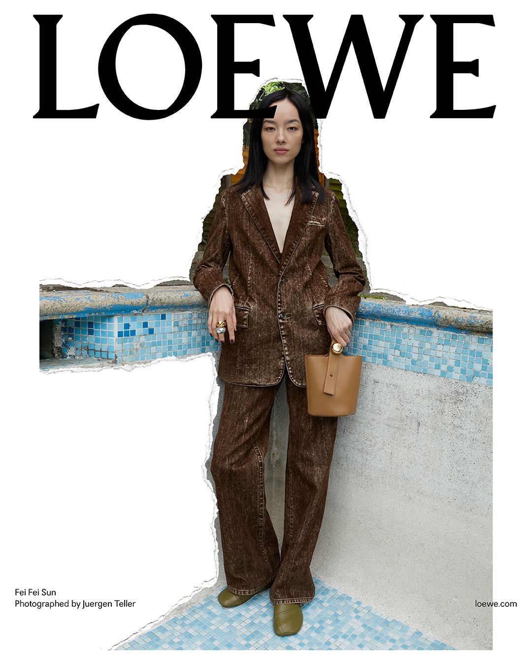名模孫菲菲出鏡全新2024早春系列廣告(圖片:LOEWE)