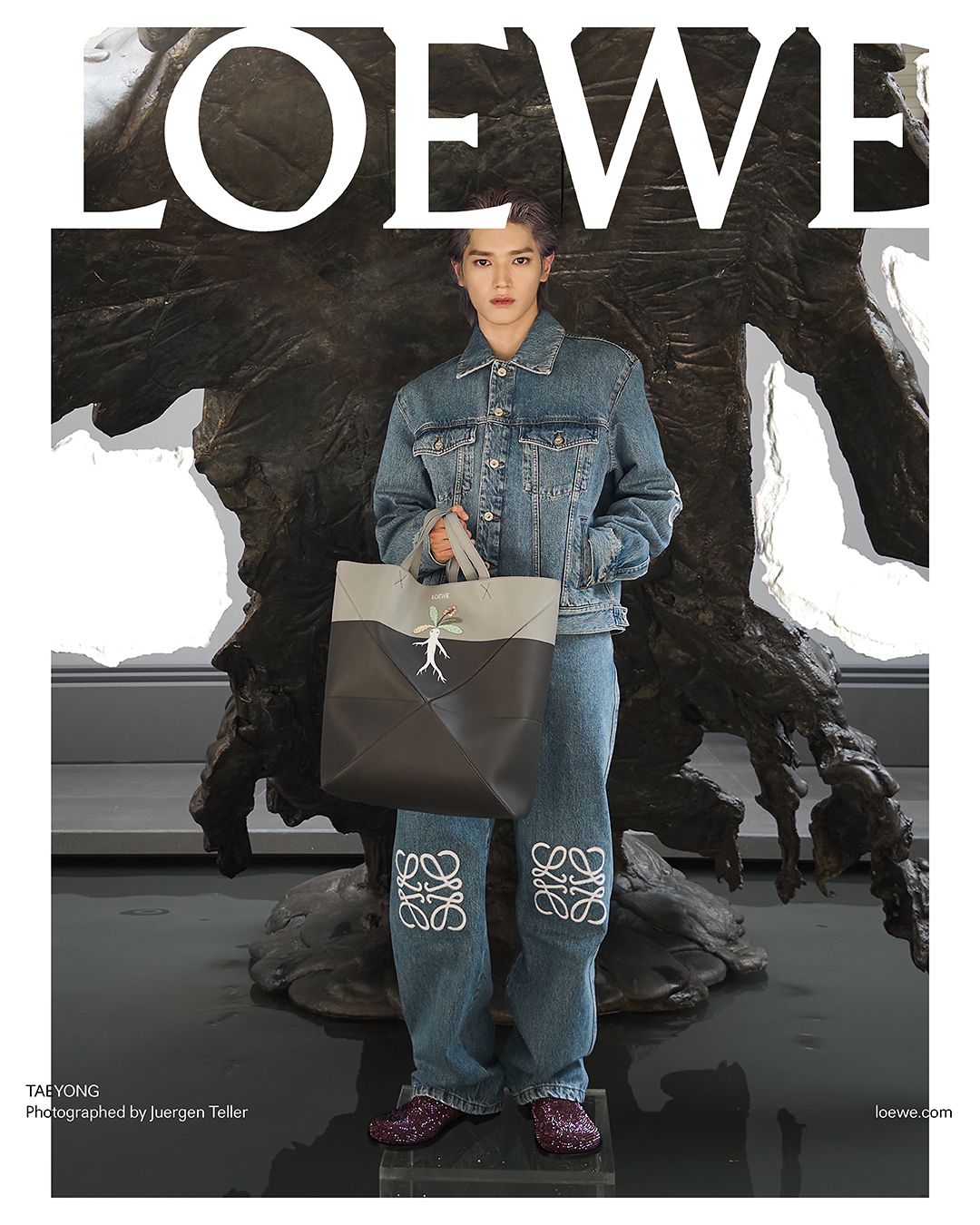 LOEWE全球品牌大使NCT成員李泰容出鏡全新2024早春系列廣告(圖片:LOEWE)