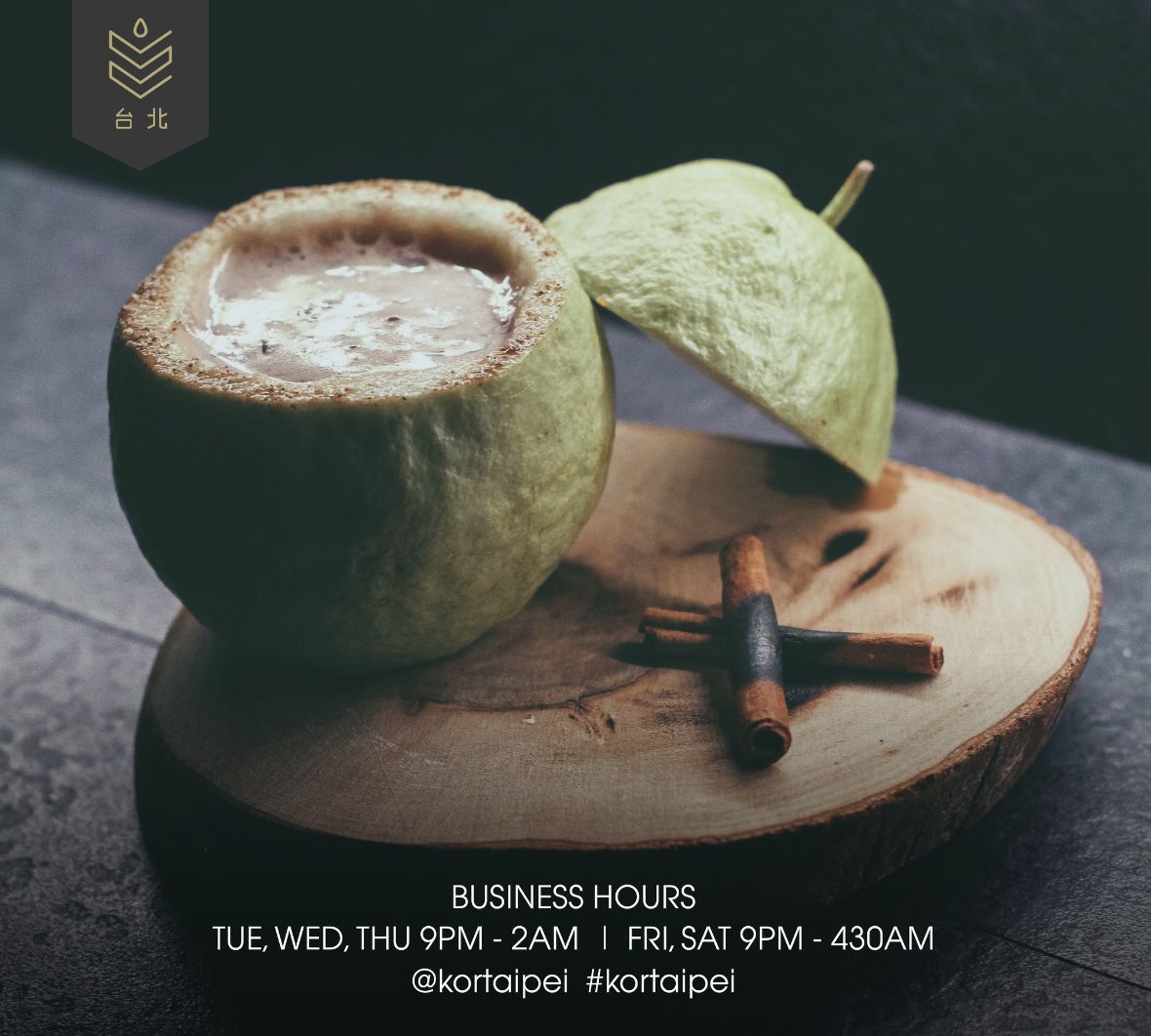 KOR推薦調酒:Guava Sweet & Sour (Photo: KOR Taipei)