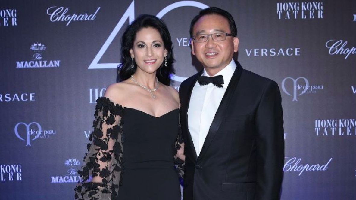 Mahnaz and David Lee at the 2017 Tatler Ball (Photo: Tatler Hong Kong)