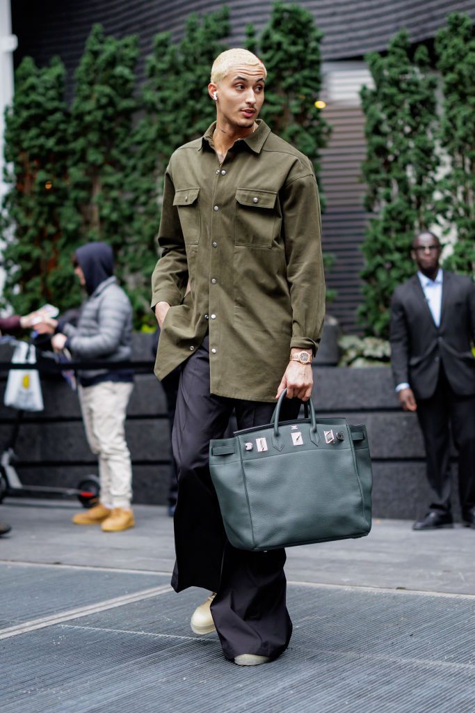 NEW YORK, NEW YORK - OCTOBER 18: Kyle Kuzma is seen in Hudson Yards on October 18, 2023 in New York City. (Photo by THE HAPA BLONDE/GC Images)
