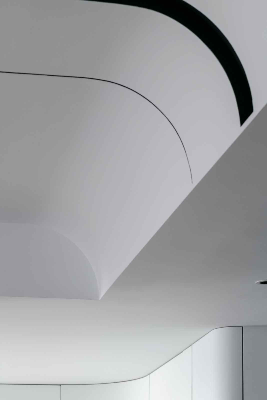 Curved ceiling detail