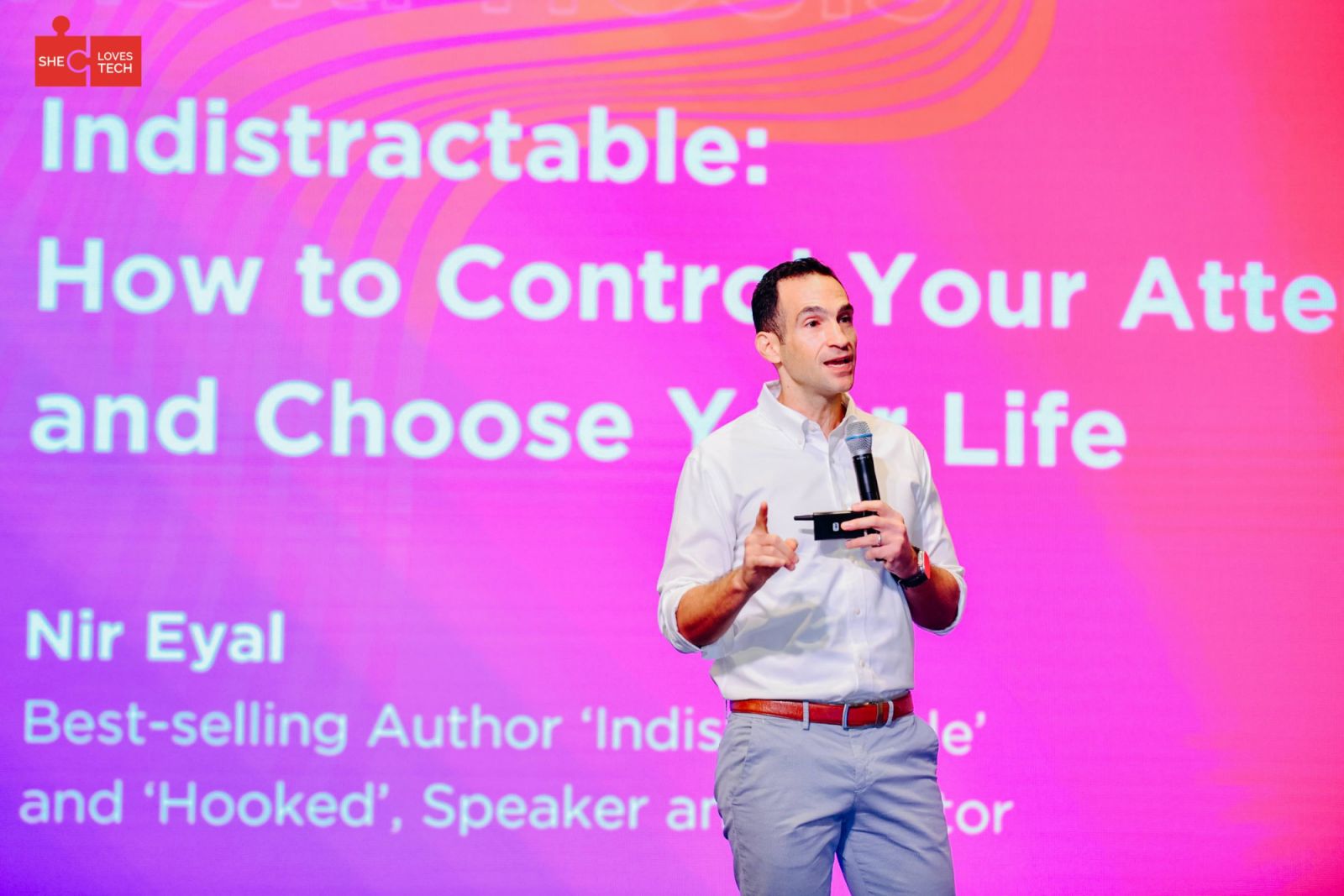Nir Eyal at She Loves Tech Global Conference 2023