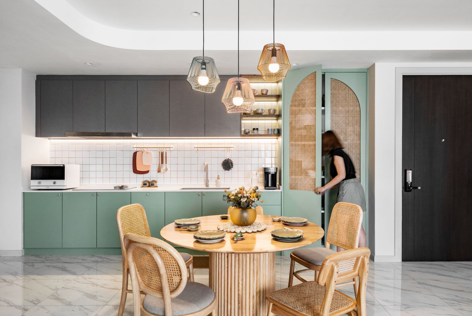 Rattan furniture and accessories were favoured (Photo: The Space Storyteller)