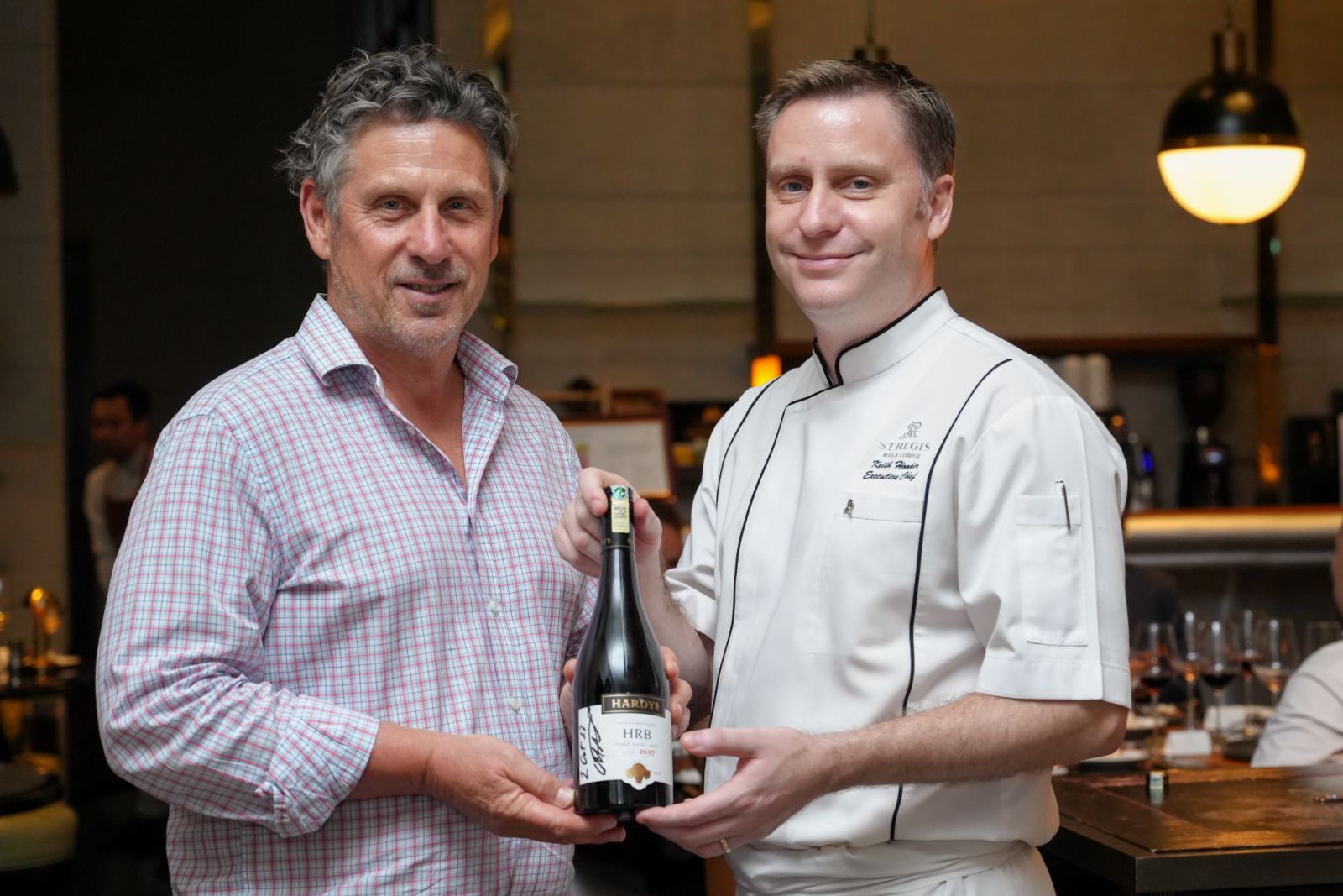 Stansborough with chef Keith Hooker of The Brasserie, The St. Regis Kuala Lumpur