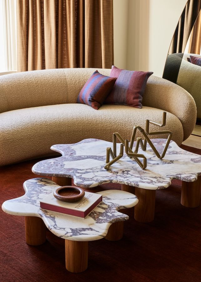 Textures and accent pieces showcase the house’s personality
