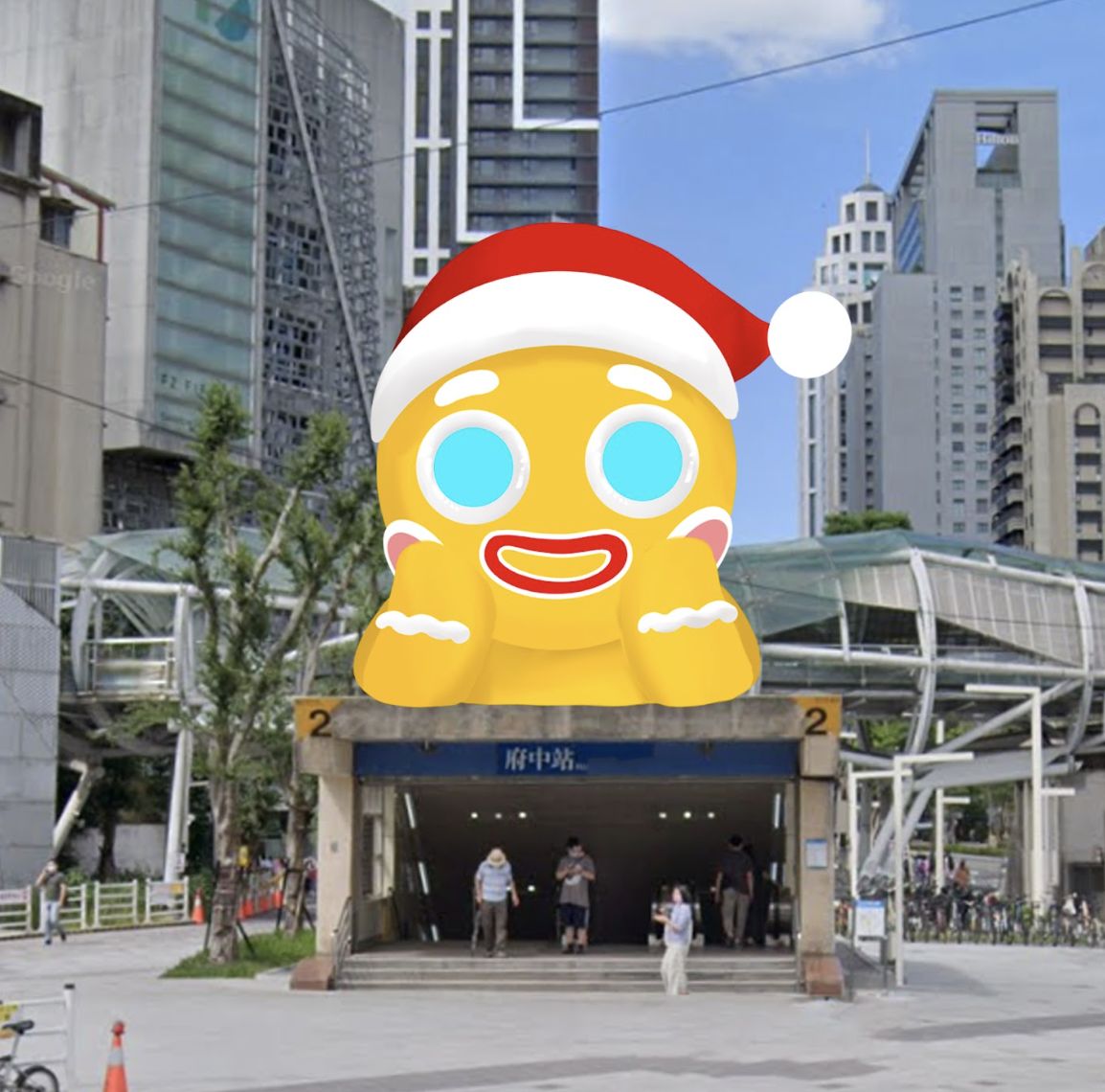 吉祥物「桑塔熊Santa Bear」(Photo: 新北市歡樂耶誕城官方)