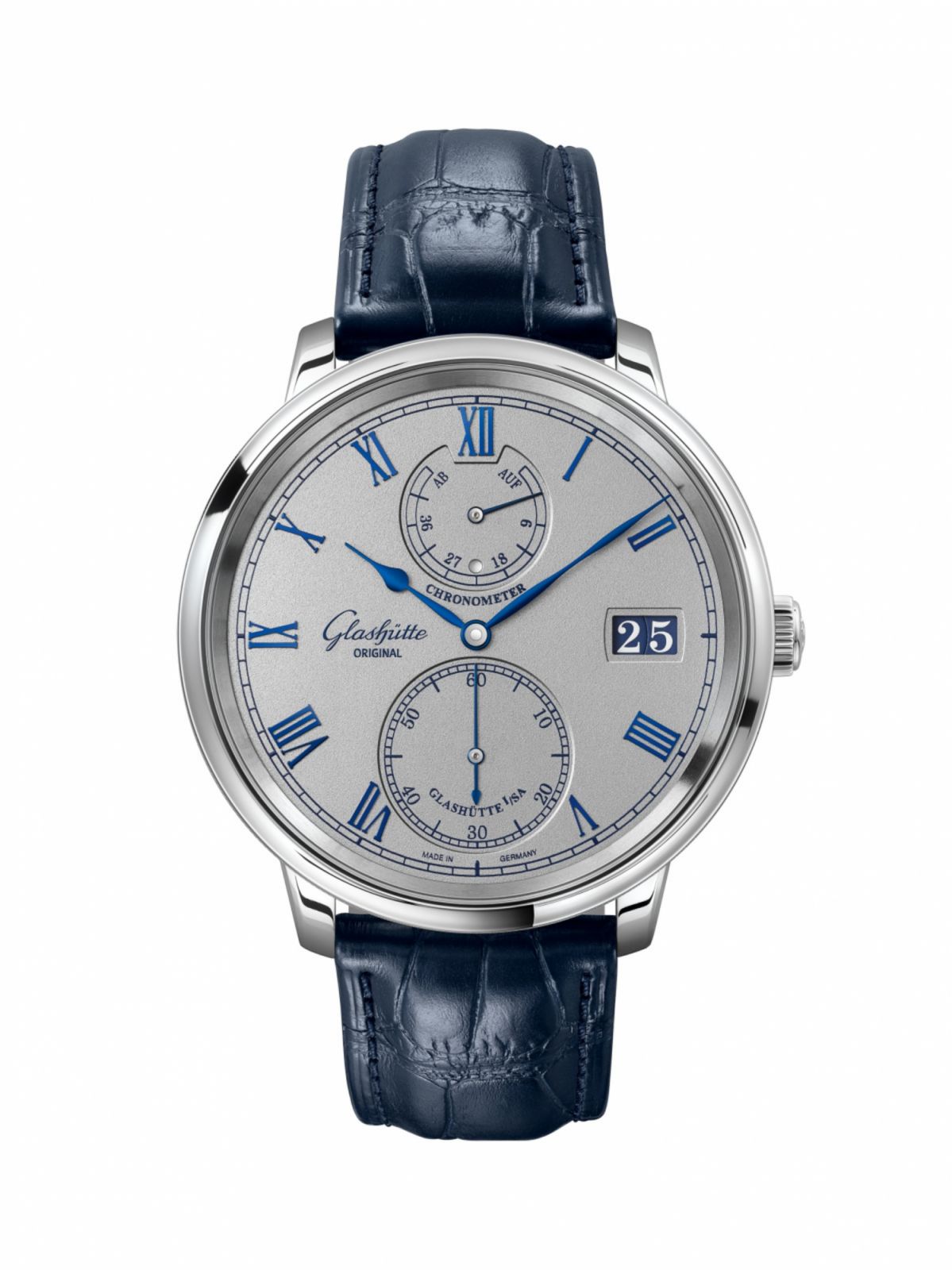 格拉蘇蒂原創新推出的參議員天文台腕錶。(Photo: Glashütte Original)