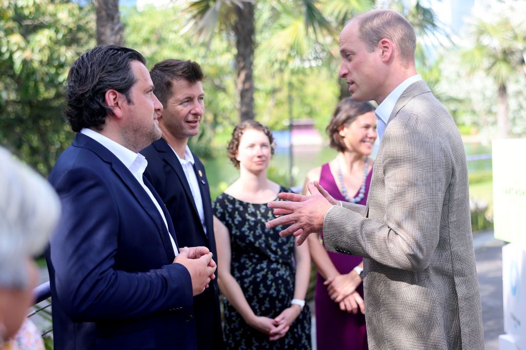 SINGAPORE, SINGAPORE - NOVEMBER 07: Prince William, Prince of Wales meets 2023 Earthshot Prize Finalists at Gardens by the Bay on day three of his visit to Singapore on November 07, 2023 in Singapore. The Prince of Wales is visiting Singapore to attend the Earthshot Prize Awards and will also carry out several engagements related to environmental issues. (Photo by Chris Jackson/Getty Images)