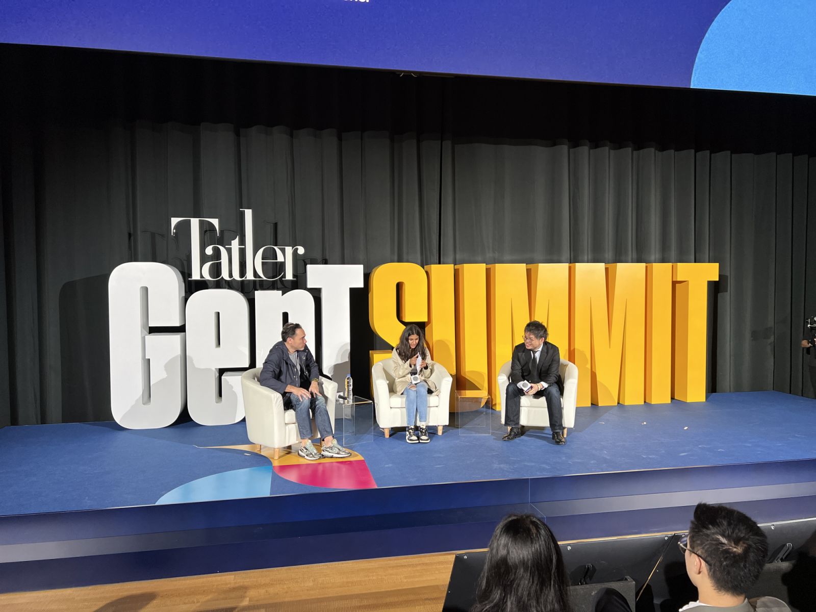 Patrick Grove, CEO of Catcha Group, Zara Khanna, tech advocate and AI researcher, and Steve Chen, YouTube co-founder