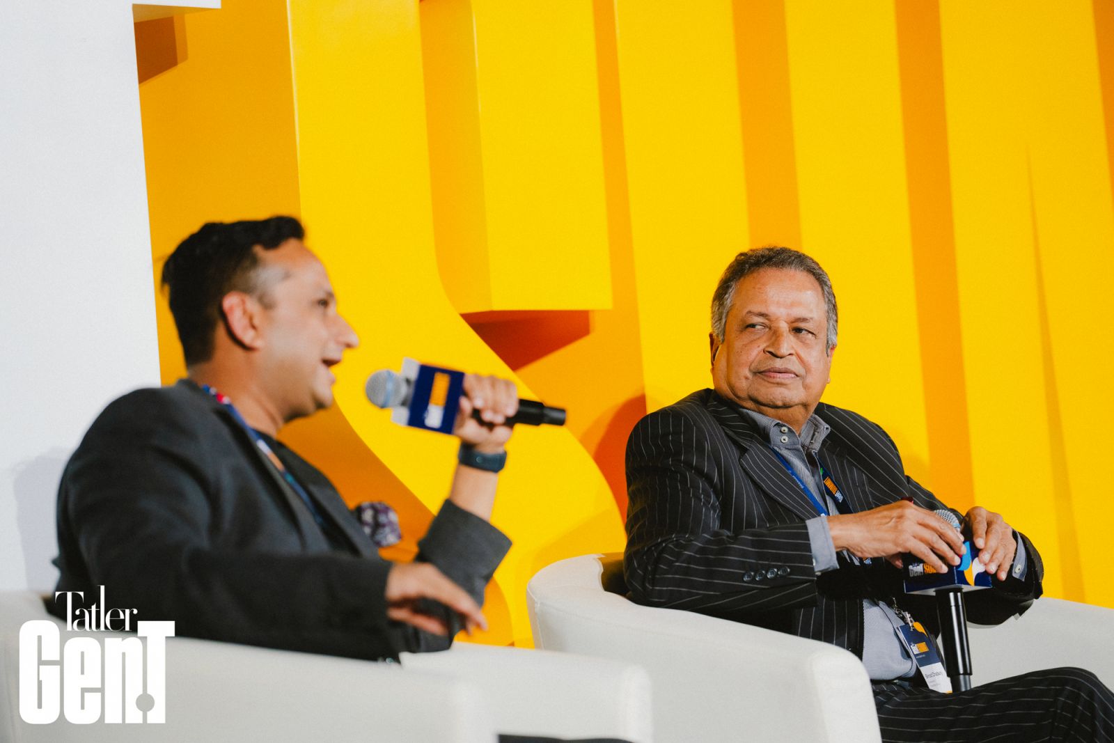 Nirvana Chaudhary managing director, CG Global Corp and his father Binod Chadhaury chairman, CG Global Corp (Photo: Billy Chan/Tatler Hong Kong)