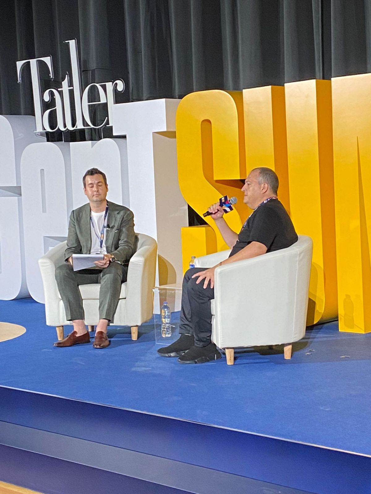Lee Williamson, regional head of Gen.T and Juan Pablo Escobar, author and architect (Photo: Benoit Thebaut)