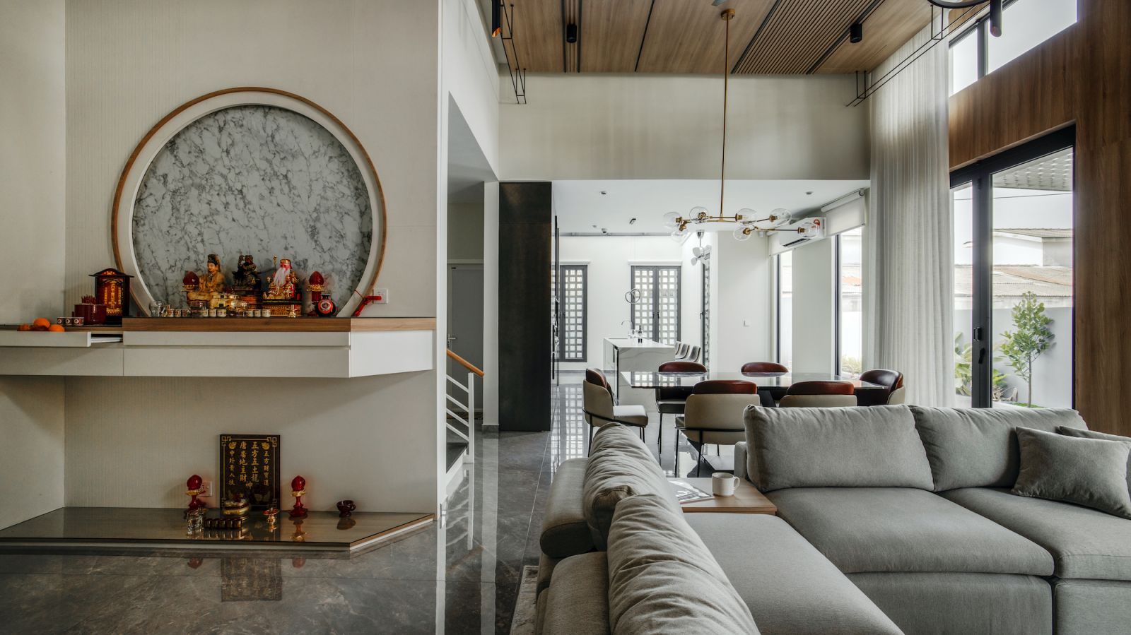 Open plan living space