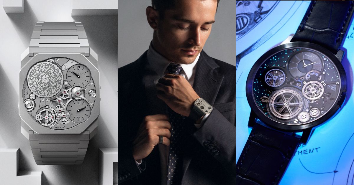 伯爵、寶格麗、Richard Mille都是超薄腕錶領域的佼佼者(Photo: Bulgari、Richard Mille、Piaget)