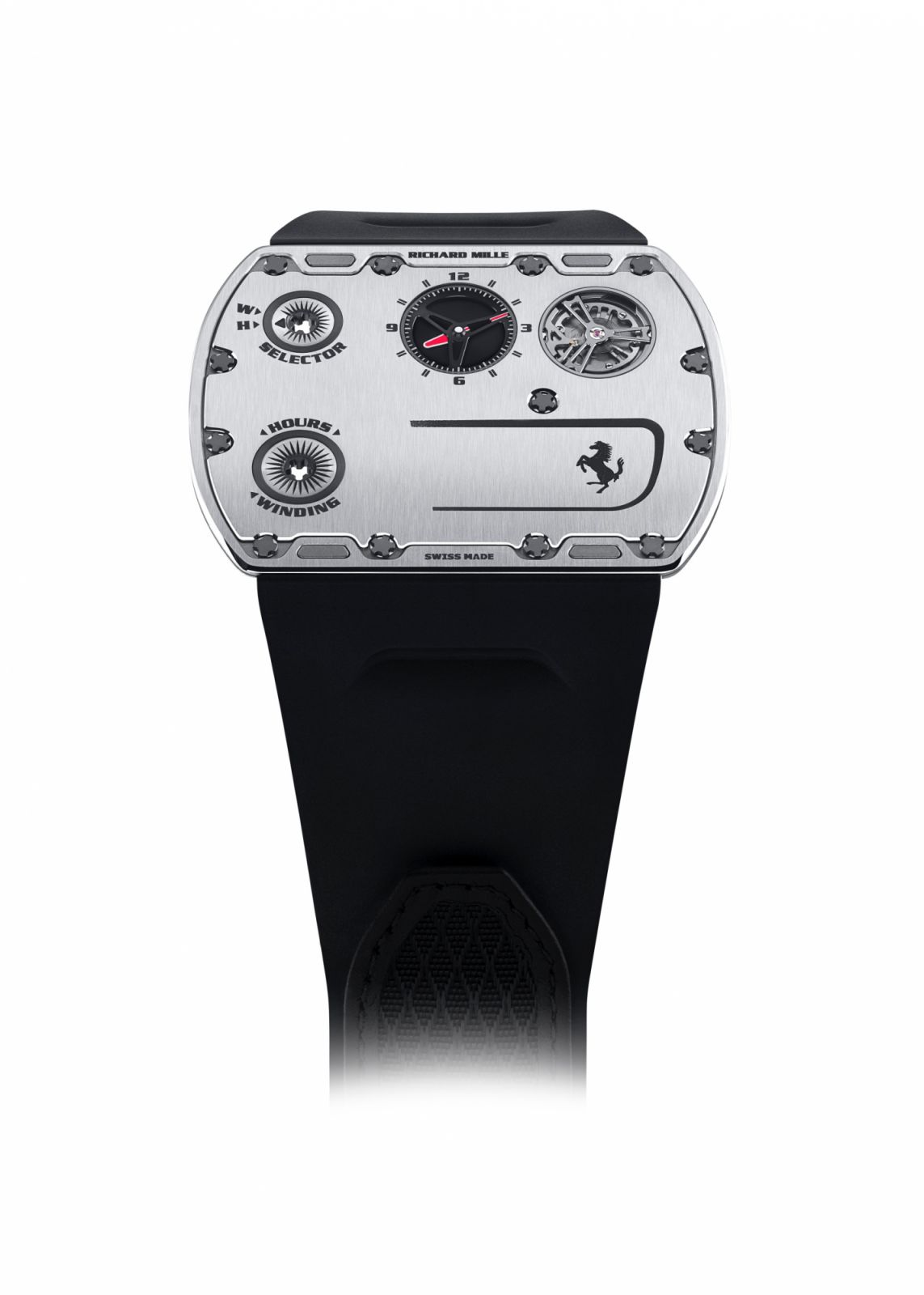 僅有1.75mm的厚度讓RM UP-01 Ferrari成為目前世上最為纖薄的腕錶。(Photo: Richard Mille)