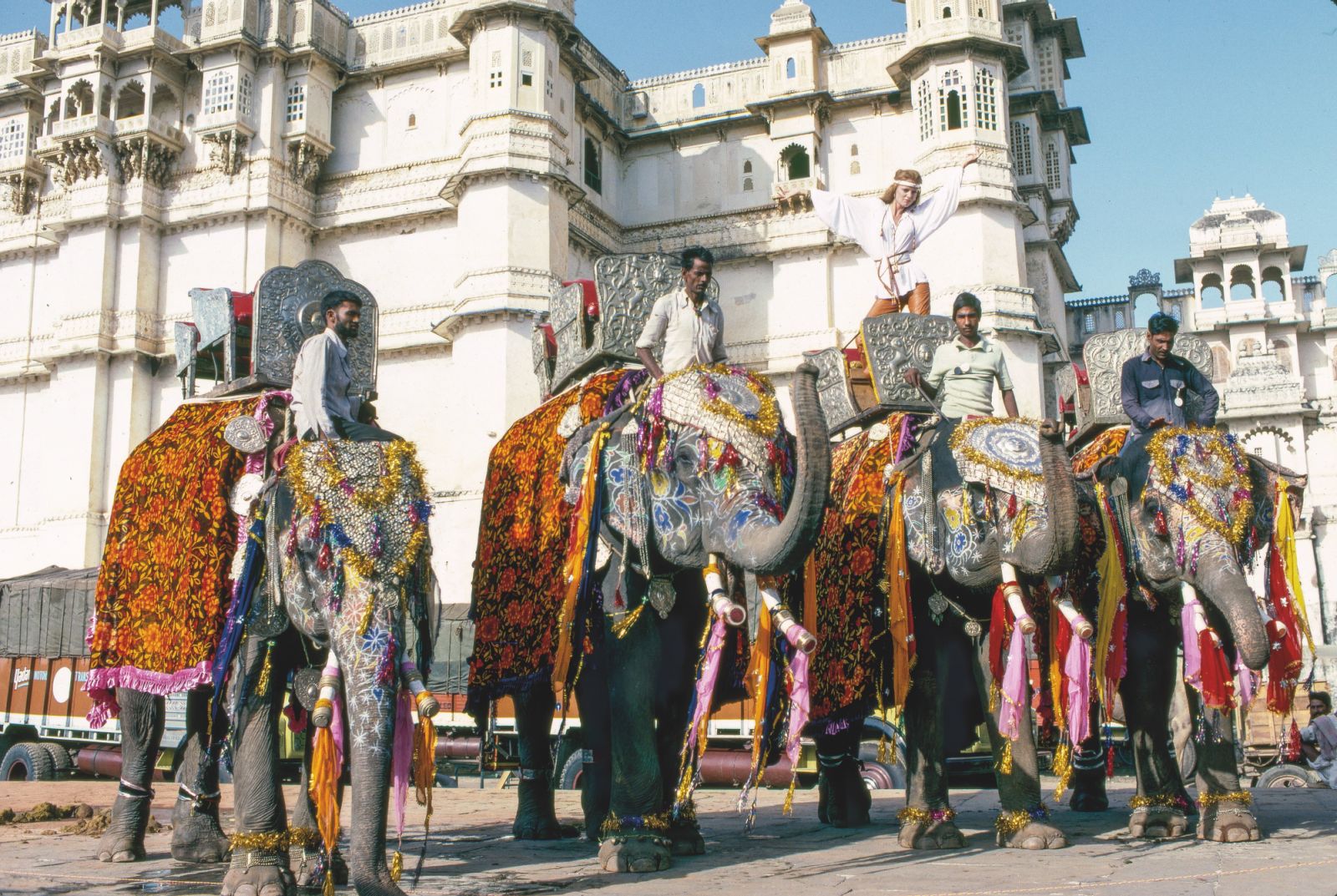 The Bond production directly helped the upkeep of the maharajah's expensive-to-maintain property, which included pleasure gardens and elephant stables