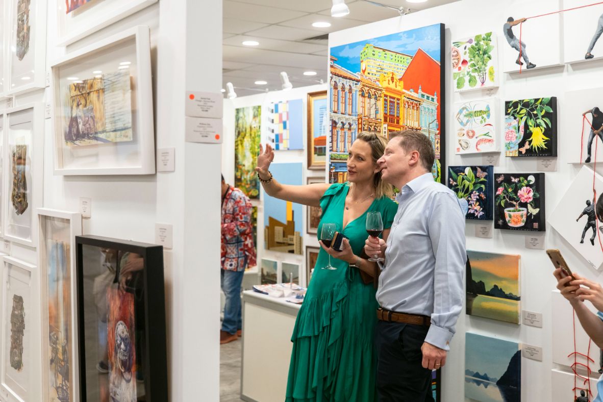 Artful conversations (Photo: Affordable Art Fair Singapore 2023)