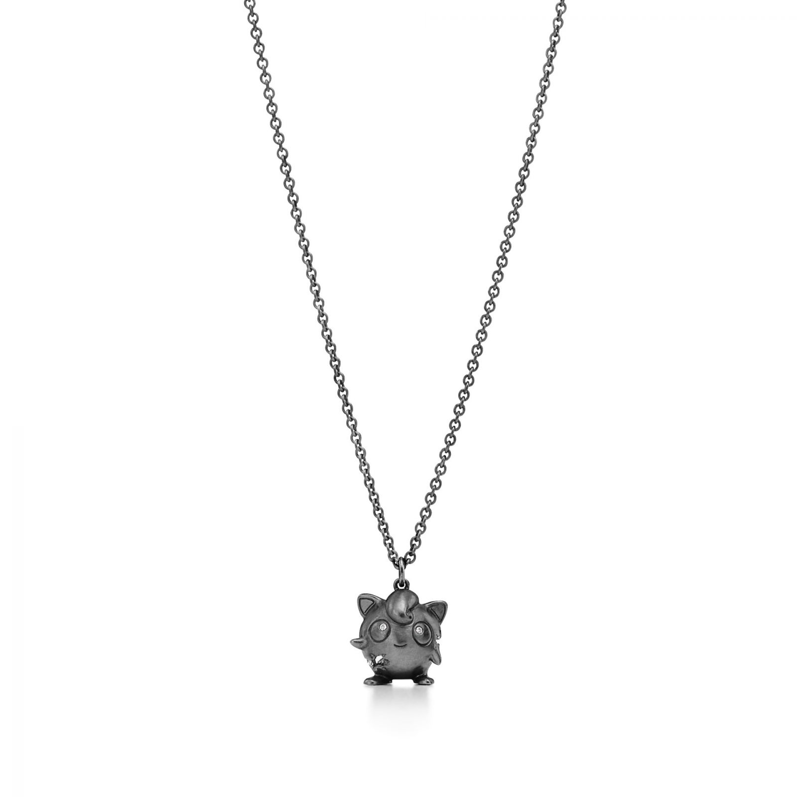 胖丁霧黑純銀鑲鑽吊墜項鍊。(Photo: Tiffany & Co.)