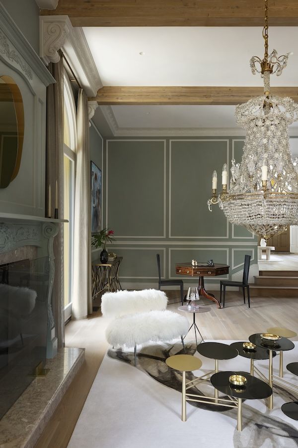 Furniture details in the main living room