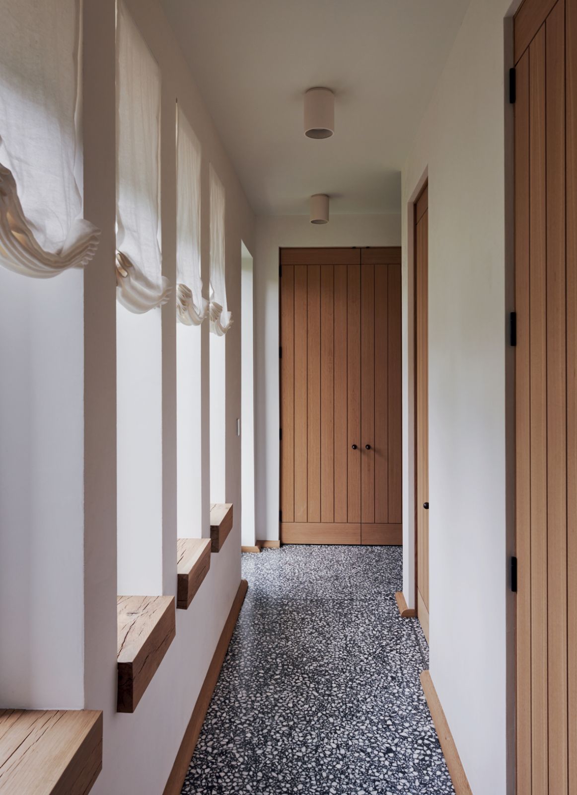 Terrazzo flooring lends durability and an Italian flavour