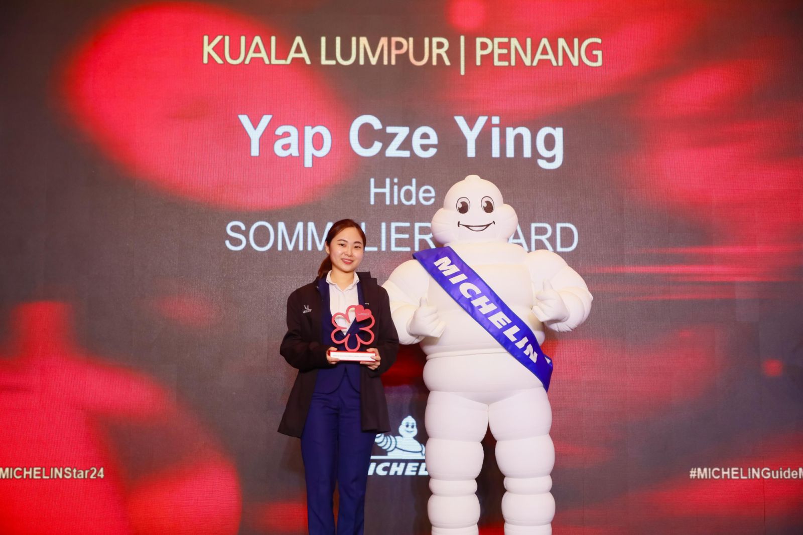 Hide KL's Yap Cze Ying took him the Michelin Guide Sommelier Award