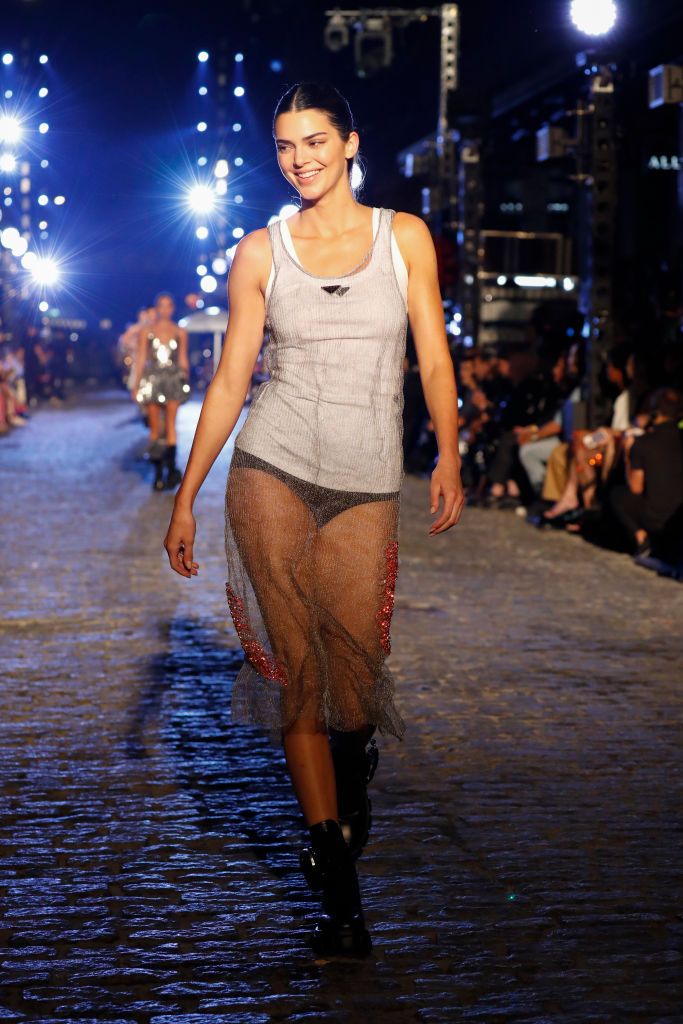 NEW YORK, NEW YORK - SEPTEMBER 12: Kendall Jenner walks the runway for VOGUE World: New York on September 12, 2022 in New York City. (Photo by JP Yim/Getty Images for Vogue)