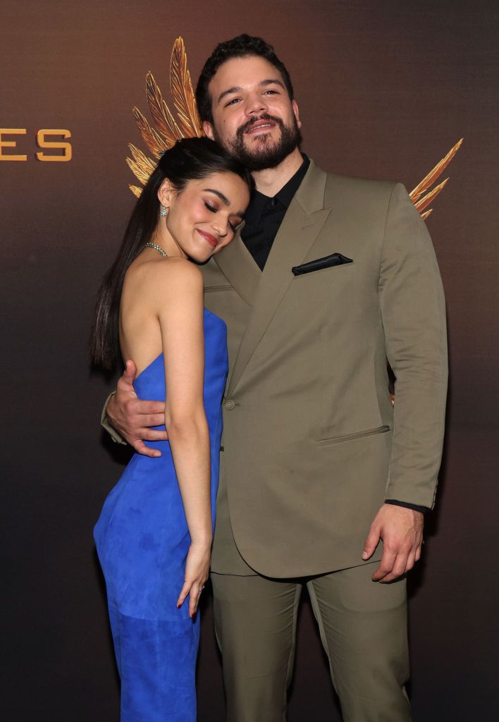 NEW YORK, NEW YORK - NOVEMBER 15: Rachel Zegler and Josh Andres Rivera attend "The Hunger Games: The Ballad Of Songbirds & Snakes" New York Screening at Metrograph on November 15, 2023 in New York City. (Photo by Dia Dipasupil/Getty Images)