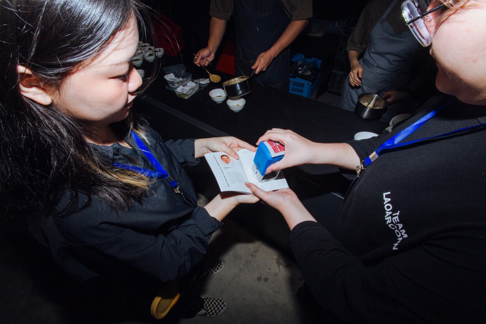 Passports were given out to our guests for them to track their foodie journeys