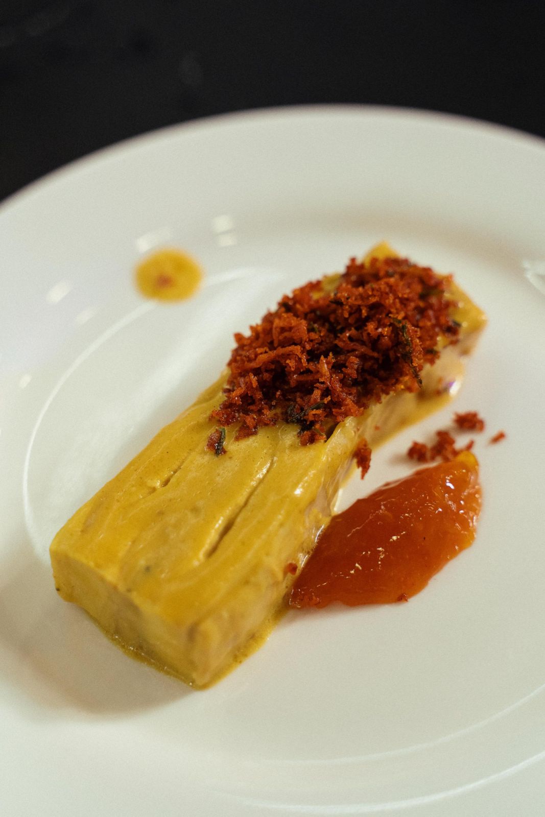 Mark Tai’s confit chicken with celeriac curry, toasted coconut, and sea coconut archaru
