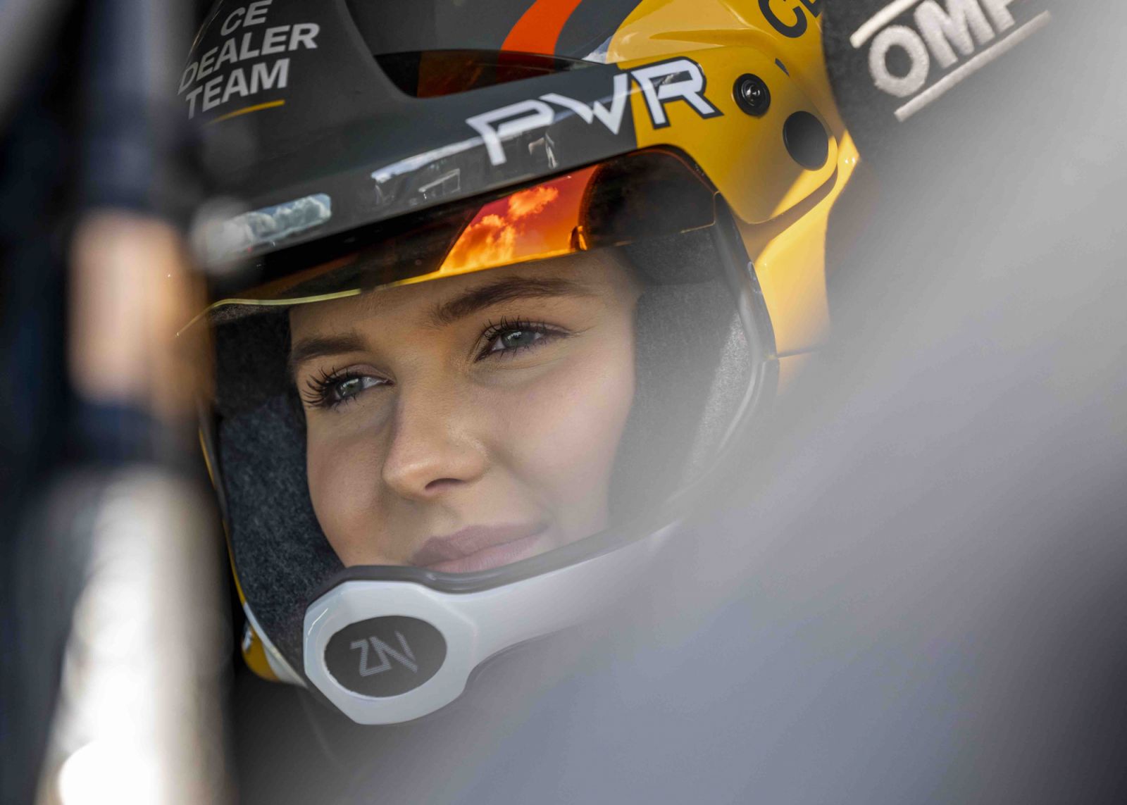 Klara Andersson (SWE) of the Construction Equipment Dealer Team seen during the first stage of the FIA World Rallycross Championship in Montalegre, Portugal on June 3, 2023. (Image: Red Bull Content Pool)