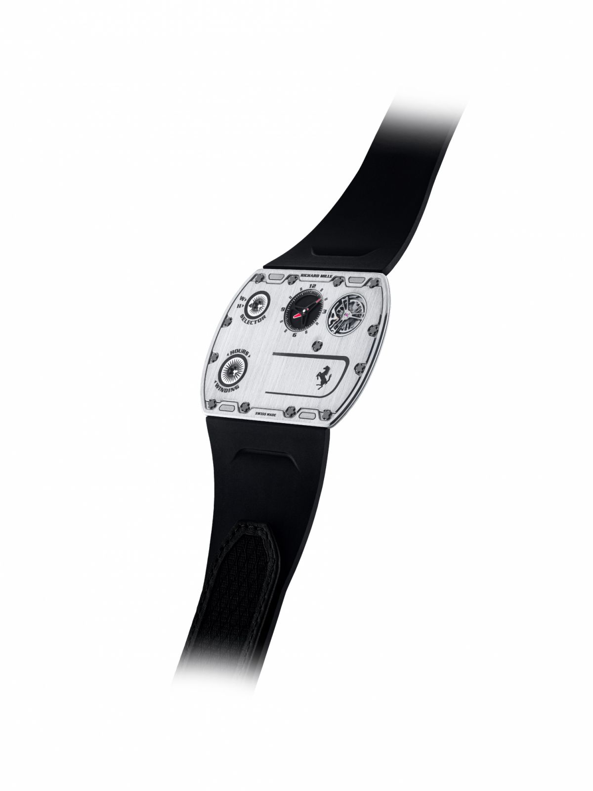 RM UP-01 Ferrari腕錶錶殼與機芯都極致纖薄。(Photo:RICHARD MILLE)