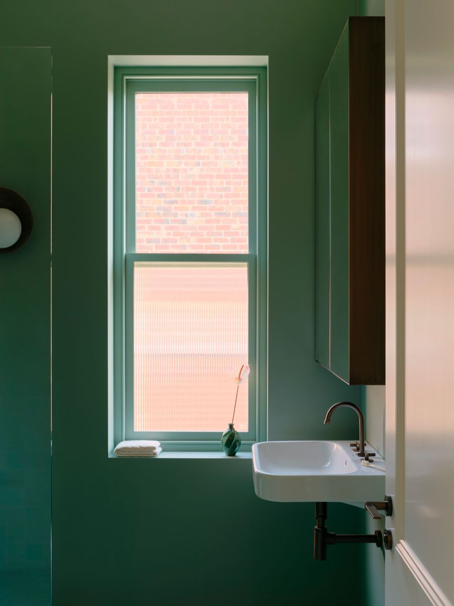 Green bathroom