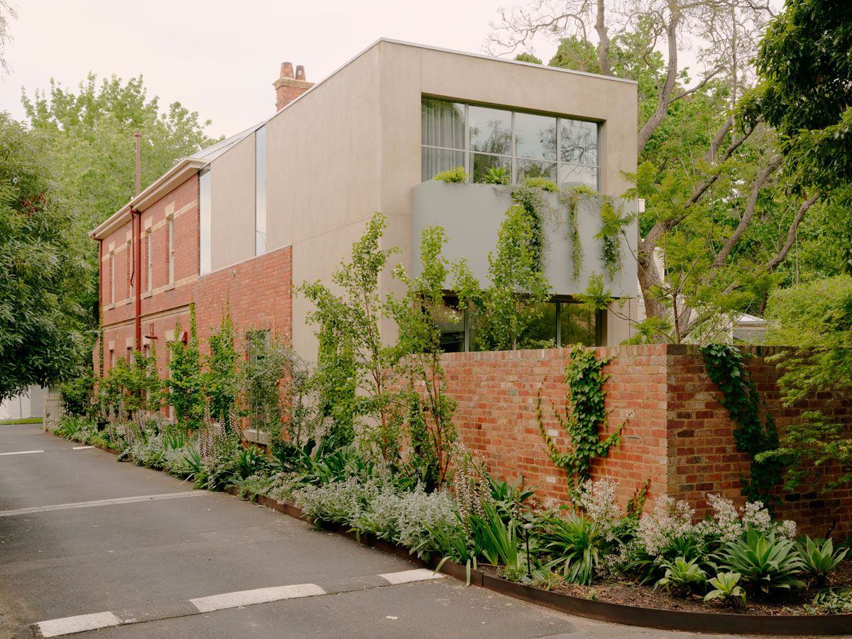 Brick facade