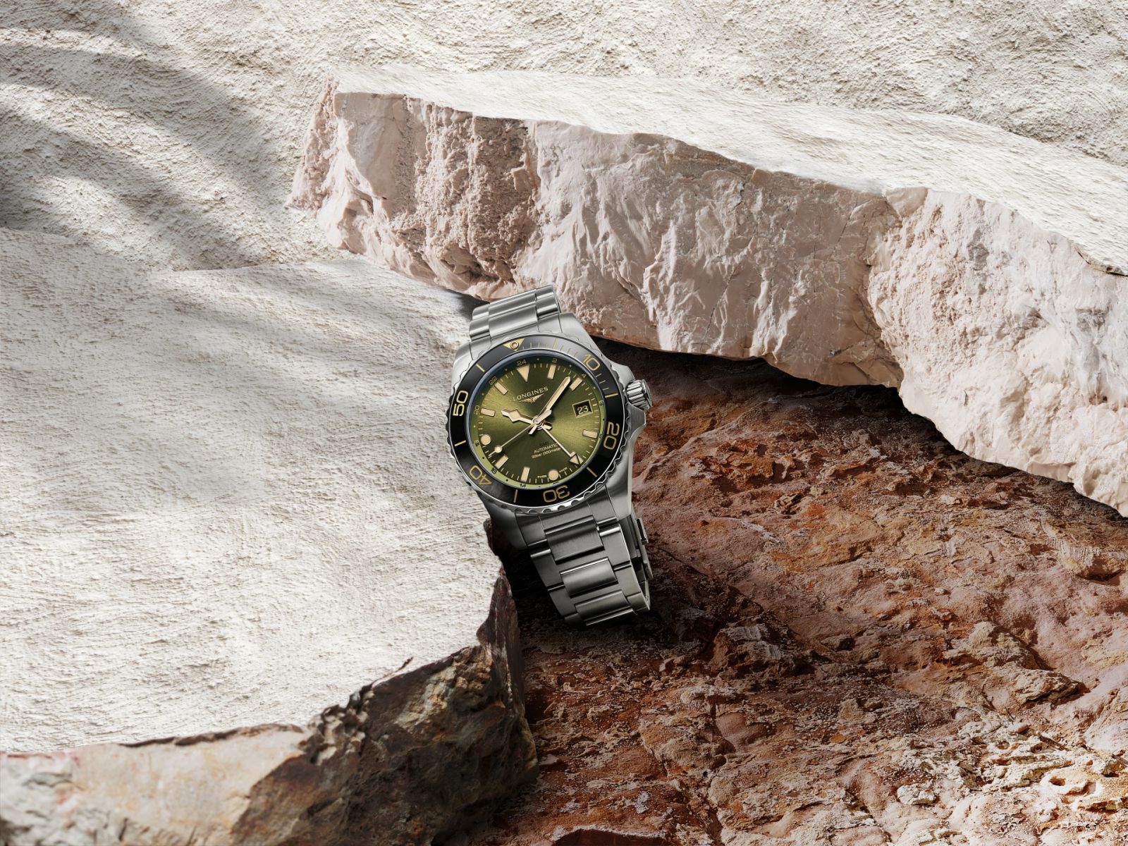 浪琴Hydroconquest深海征服者系列GMT腕錶。（Photo: Longines）