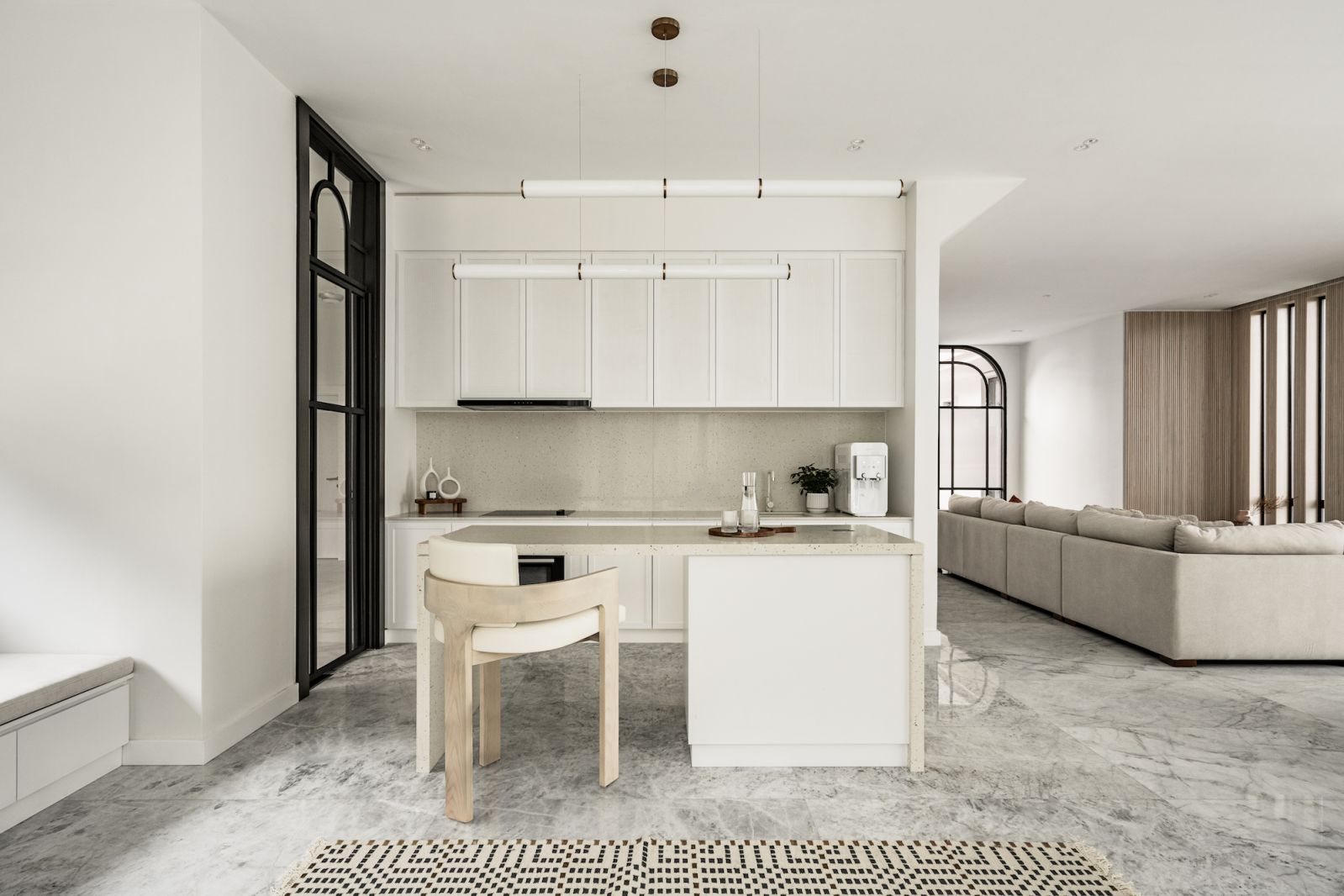 A compact kitchen