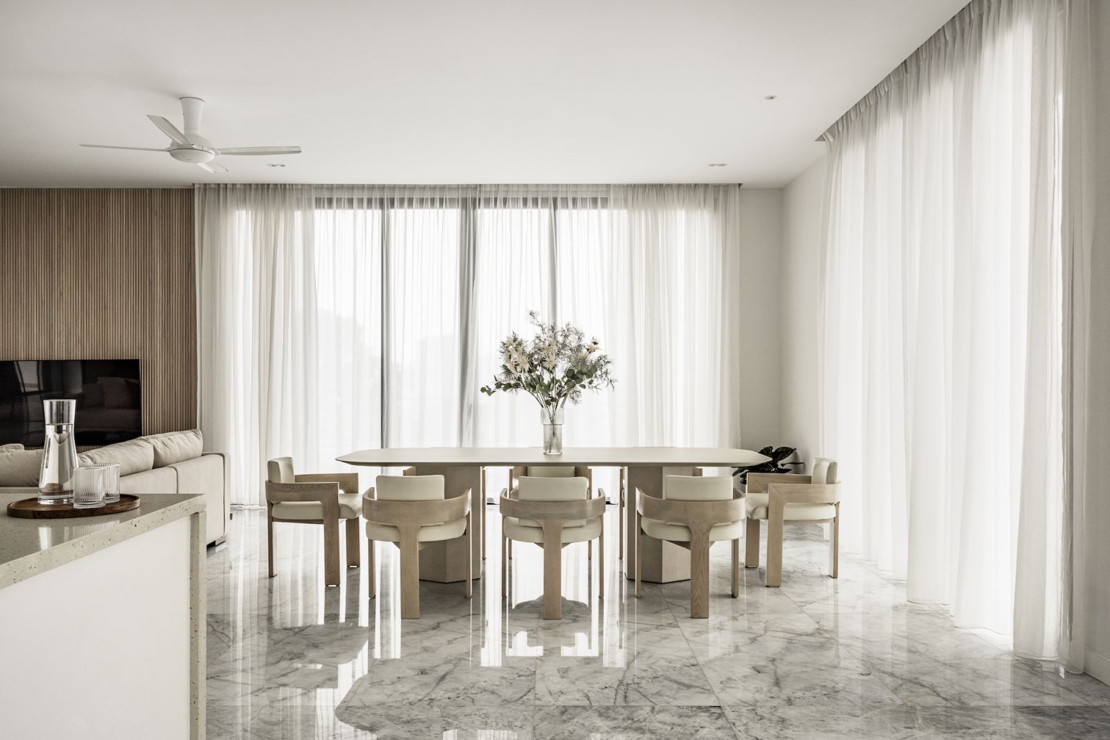 Neutral shades in this living space
