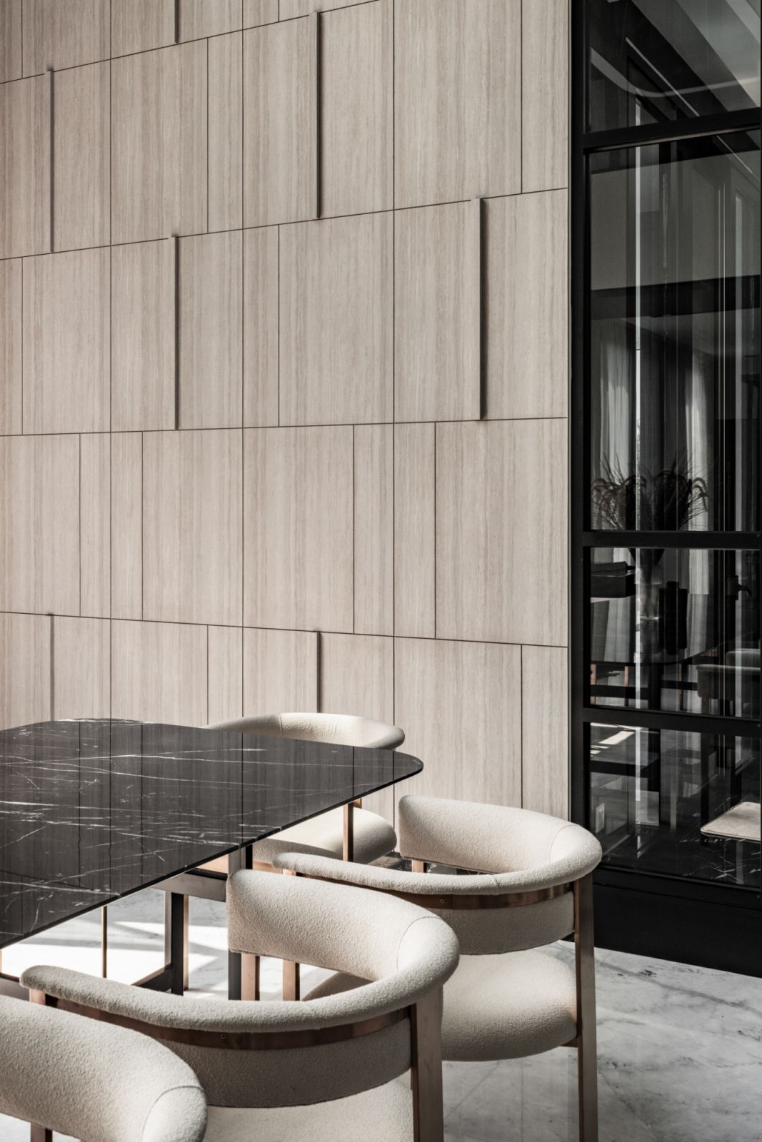 Detailed feature wall