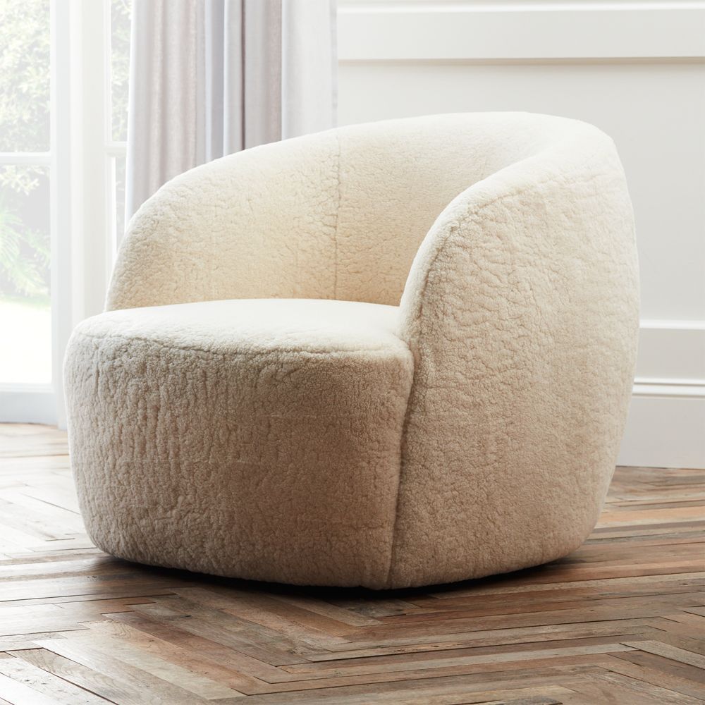Only 40 pieces of the limited edition shearling chair were made (Photo: CB2)