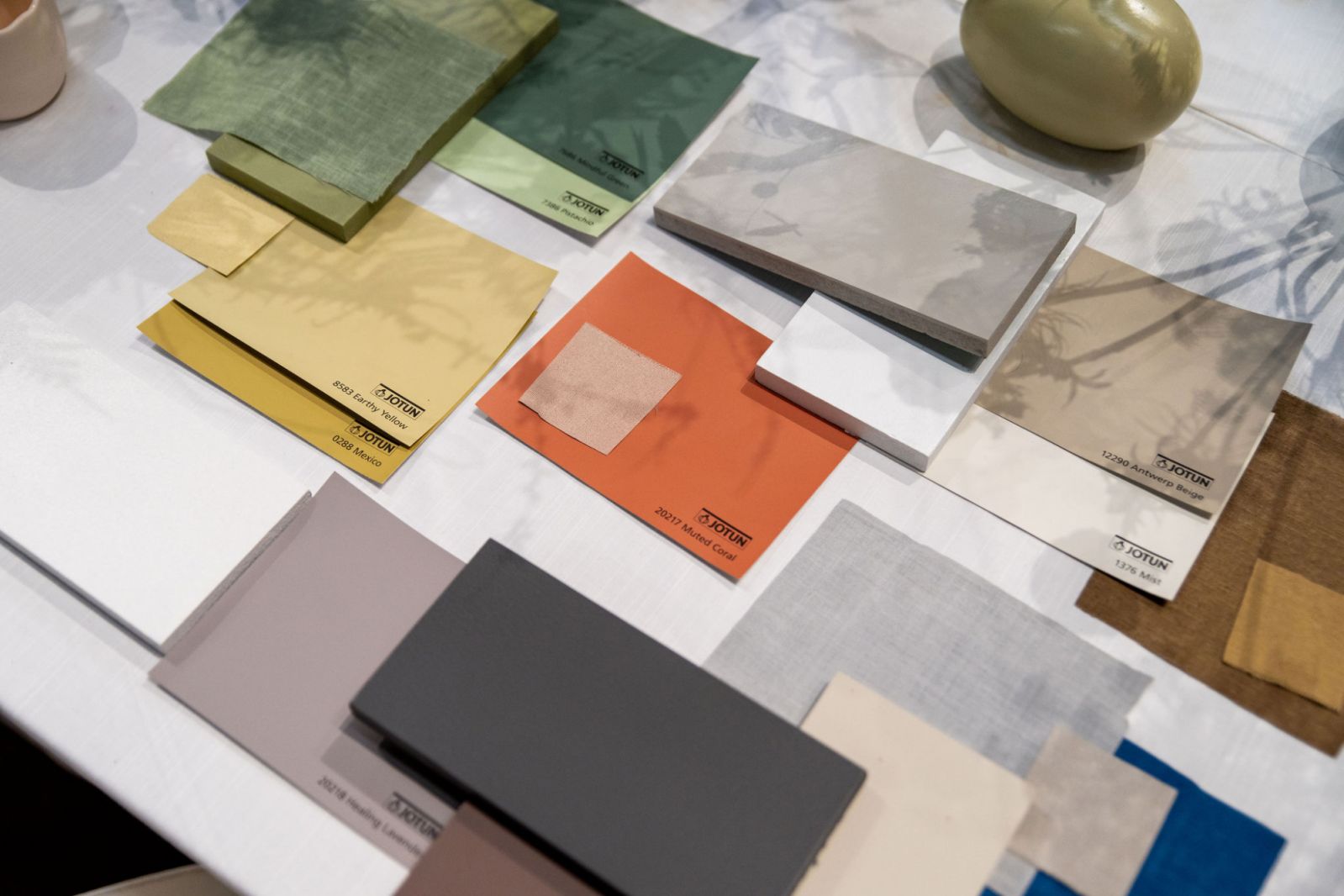 Colours from the Jotun Canvas Colour Collection 2024