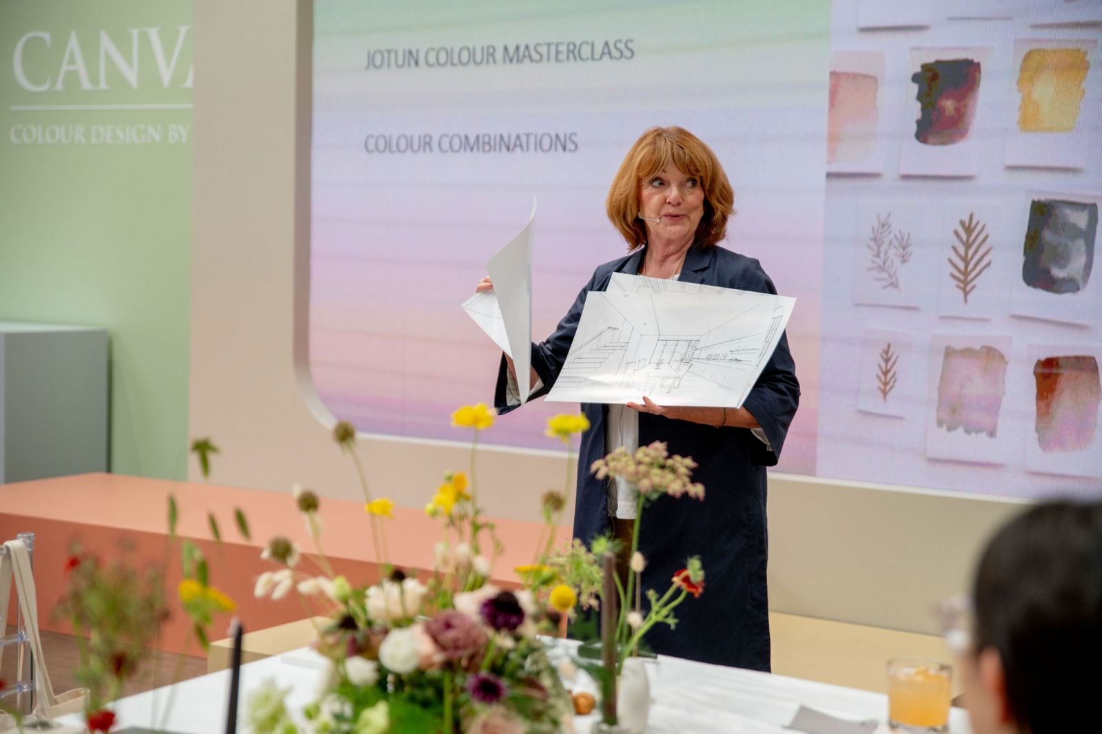 Lisbeth Larson, Global Colour Manager of Jotun, kicked off the workshop
